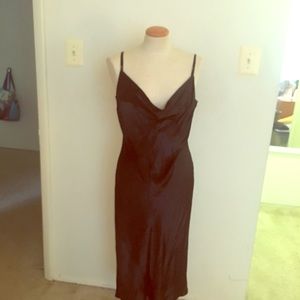 Sexy black velour dress